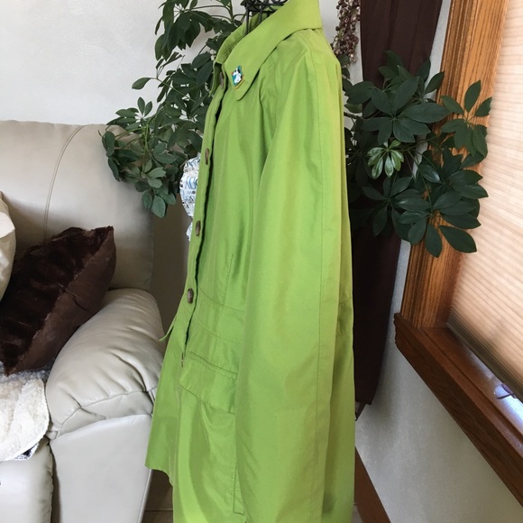 LAND’S END OLIVE GREEN COAT - Picture 4 of 8